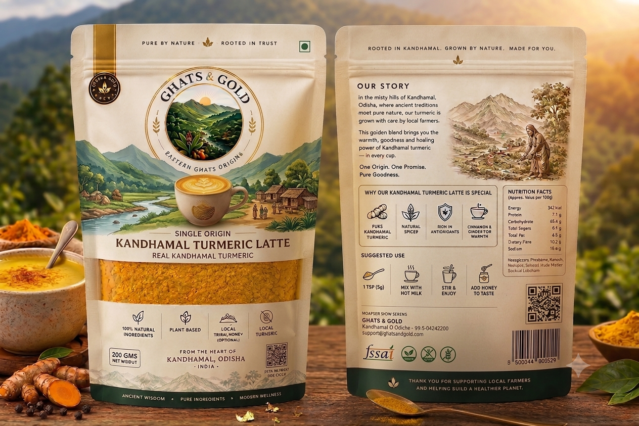 Turmeric Latte Golden Milk Blend pouch